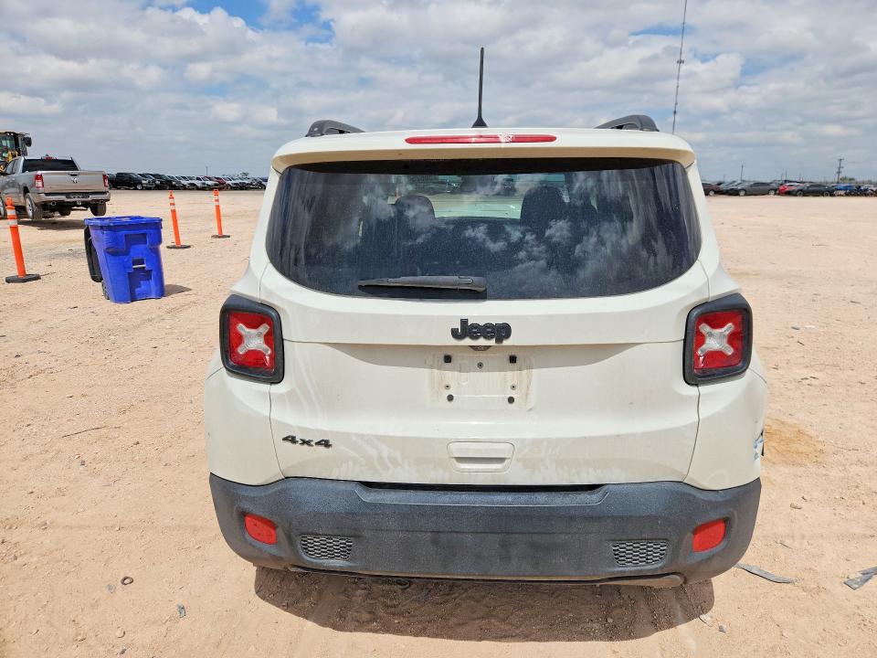 2018 Jeep Renegade VIN ZACCJBAB0JPJ14594 COPART salvage auction — FRONT END, Tx - Salvage Vehicle Title, sold $1,400 on 2026-07-08 (photo 6)