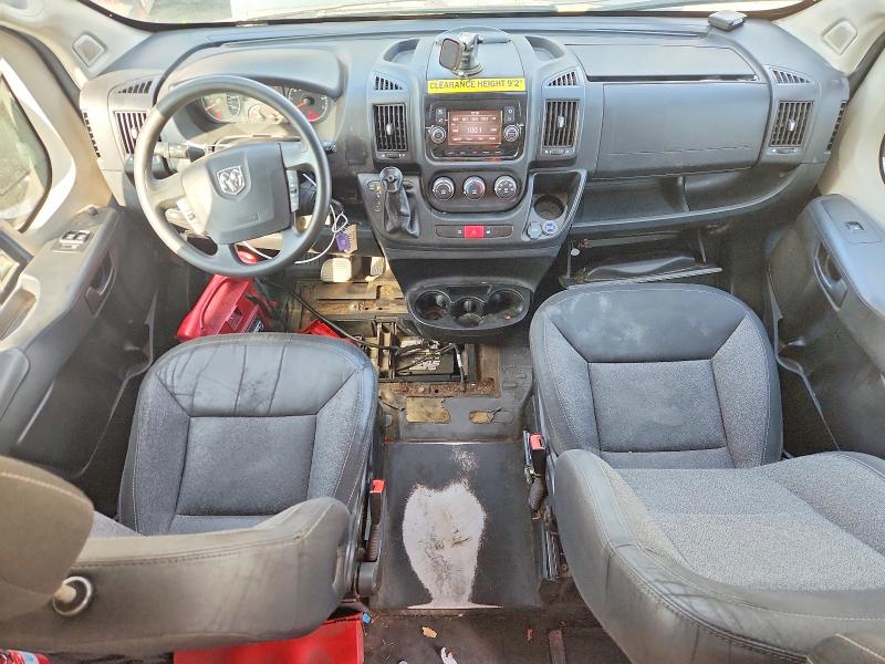 2021 Ram Promaster 3500 VIN 3C6MRVJGXME535891 COPART salvage auction — SIDE, CA - DIS/DLR/EXP ONLY CLEAN TITLE, sold $125 on 2026-07-28 (photo 8)