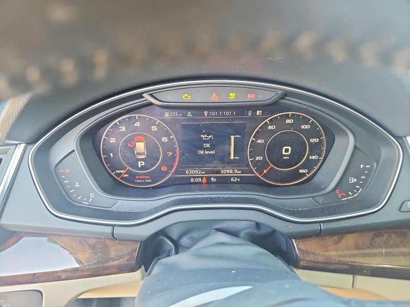 2018 Audi Q5 VIN WA1BNAFYXJ2224924 COPART salvage auction — FRONT END, Co - Public - Salvage Title, sold $5,100 on 2026-07-09 (photo 9)