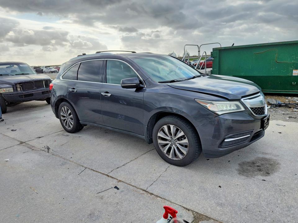 2015 Acura Mdx VIN 5FRYD4H46FB020381 COPART salvage auction — NORMAL WEAR, La - Certificate Of Title, sold $3,300 on 2026-07-02 (photo 4)