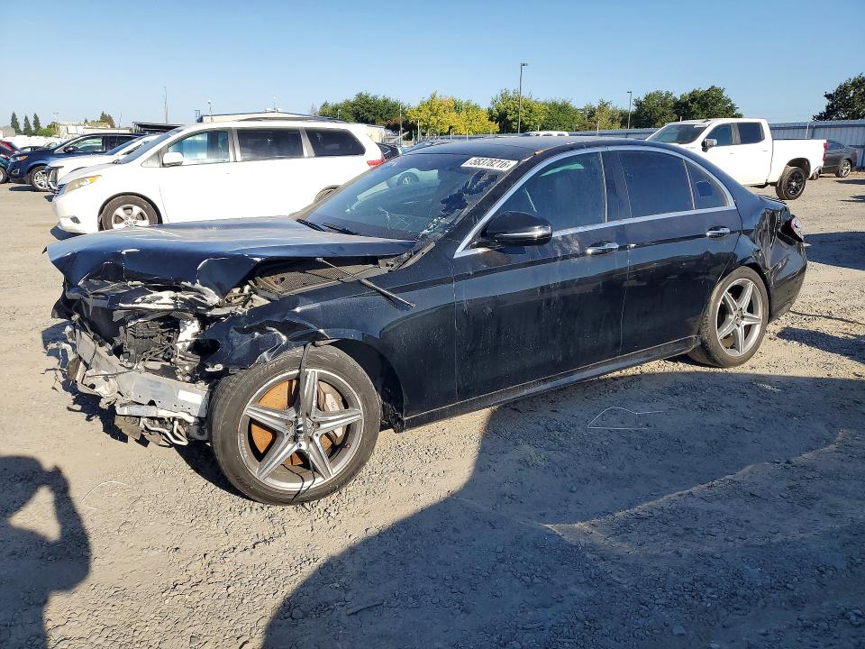 2018 Mercedes-benz E-klasse VIN WDDZF4KB8JA403995 COPART salvage auction — FRONT END, Ca - Dis/Dlr/Exp Only Clean Title, sold $3,350 on 2026-07-28 (photo 1)