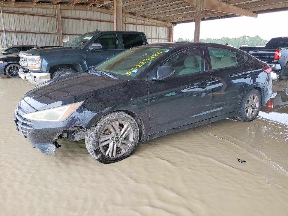 2019 Hyundai Elantra VIN KMHD84LFGKU808068 COPART salvage auction — WATER/FLOOD, Tx - Salvage Title-Flood Damage, sold $975 on 2026-07-17 (photo 1)