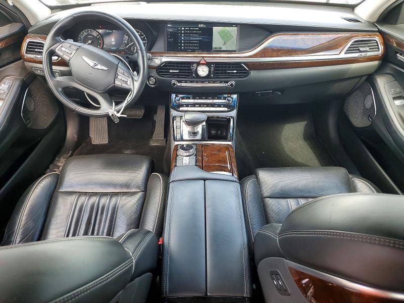 2018 Genesis G90 VIN KMHG34JA9JU040135 COPART salvage auction — FRONT END, Ny - Mv-907A Salvage Certificate, sold $3,950 on 2026-07-06 (photo 8)