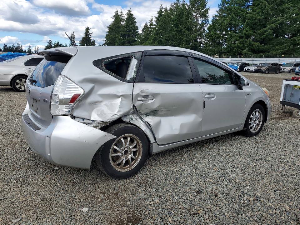 2013 Toyota Prius v VIN JTDZN3EU7D3266271 COPART salvage auction — SIDE, WA - BILL OF SALE, sold $1,200 on 2026-07-31 (photo 3)