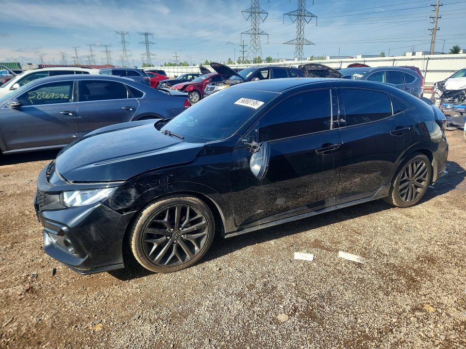 2021 Honda VIN SHHFK7H43MU205712 COPART salvage auction — FRONT END, Il - Salvage Certificate, sold $1,750 on 2026-07-16 (photo 1)