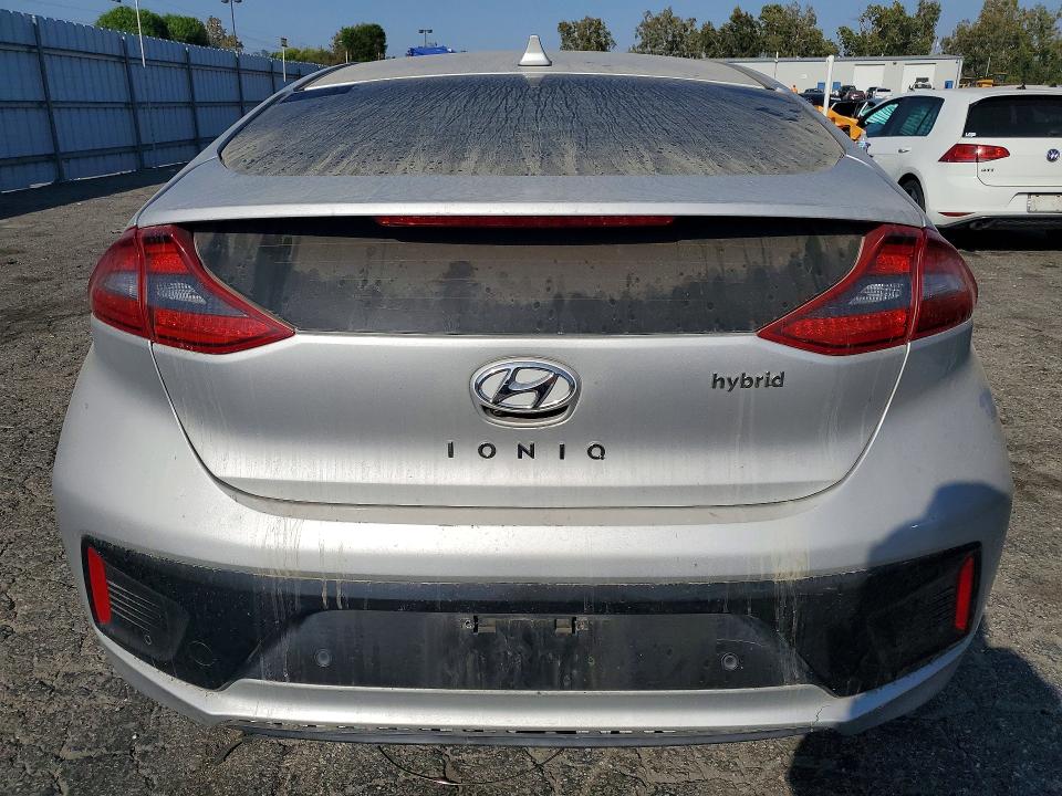 2018 Hyundai Ioniq VIN KMHC05LC9JU073812 COPART salvage auction — FRONT END, Ca - Dis/Dlr/Exp Only Clean Title (P), sold $1,550 on 2026-07-30 (photo 6)