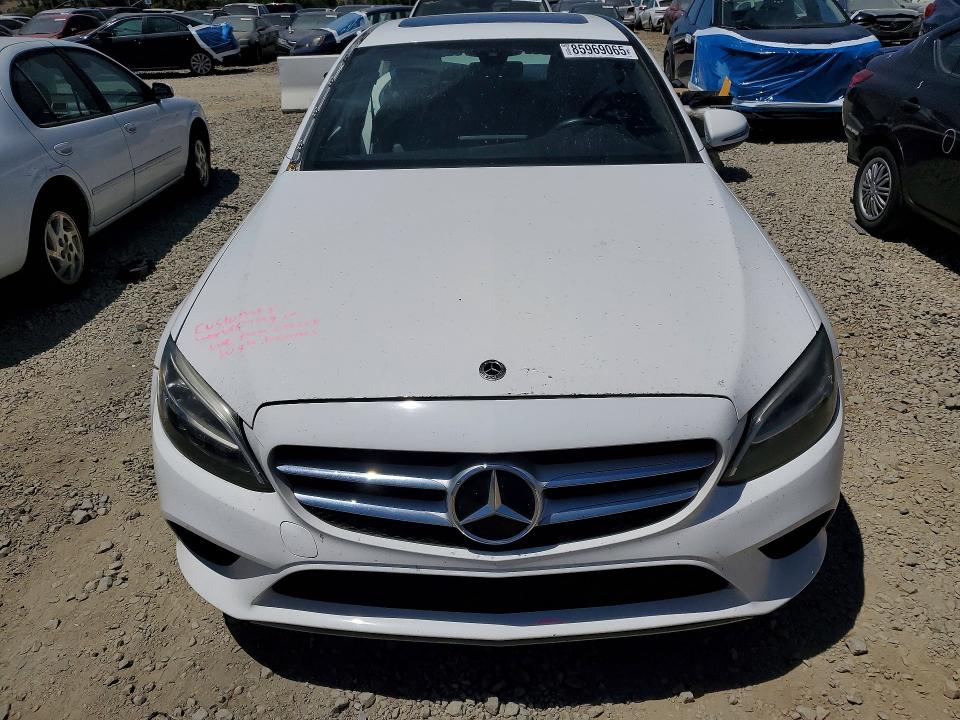 2020 Mercedes-benz C class VIN WDDWF8EB4LR540670 COPART salvage auction — REAR END, CA - SALVAGE CERTIFICATE, sold $6,100 on 2026-08-06 (photo 5)