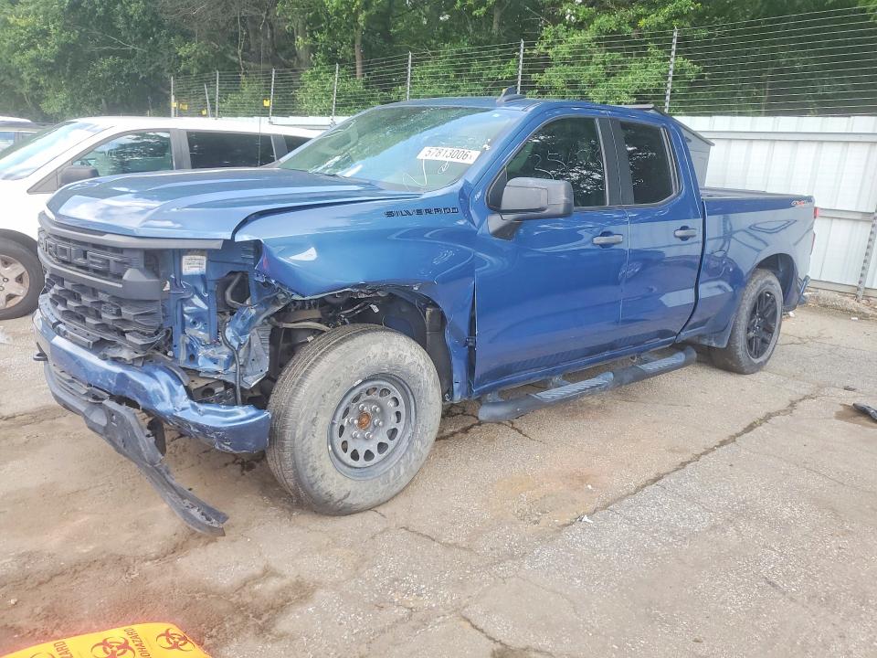 2024 Chevrolet Silverado VIN 1GCRDBEK1RZ184102 COPART salvage auction — FRONT END, FL - CERT OF TITLE SLVG REBUILDABLE (P), sold $10,600 on 2026-07-28 (photo 1)