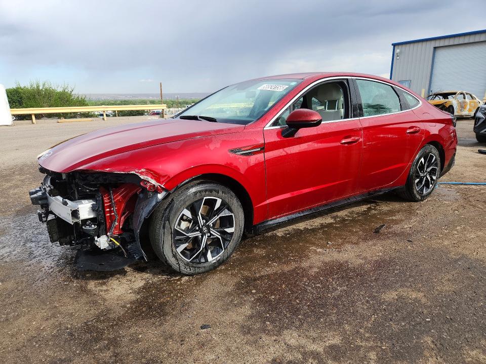 2025 Hyundai Sonata VIN KMHL64JA5SA479924 COPART salvage auction — FRONT END, Az - Cert Of Title - Salvage, sold $6,600 on 2026-07-13 (photo 1)