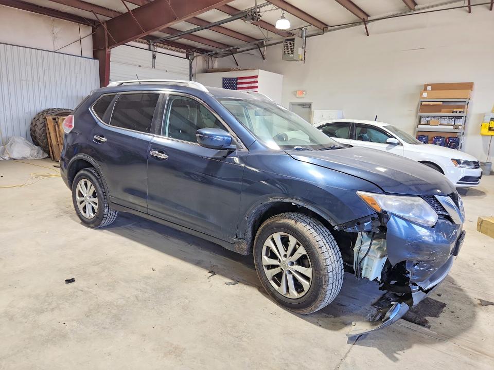 2016 Nissan Rogue VIN KNMAT2MV3GP713716 COPART salvage auction — FRONT END, Pa - Certificate Of Salvage, sold $1,750 on 2026-07-10 (photo 4)