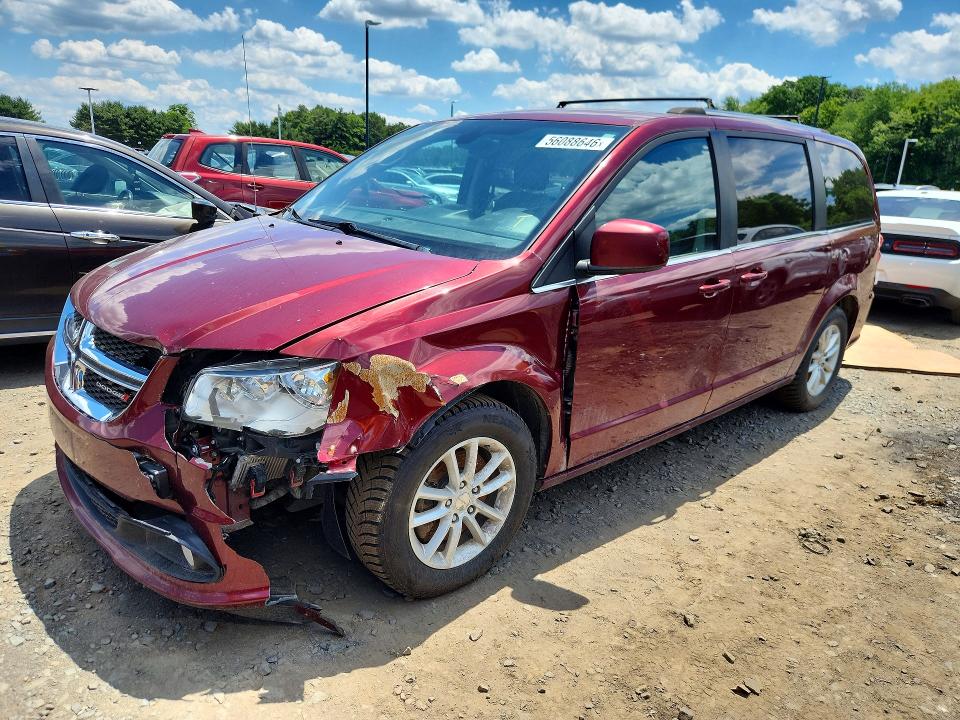 2019 Dodge Grand caravan VIN 2C4RDGCG4KR662055 COPART salvage auction — FRONT END, MA - CERTIFICATE OF TITLE, sold $450 on 2026-07-02 (photo 1)