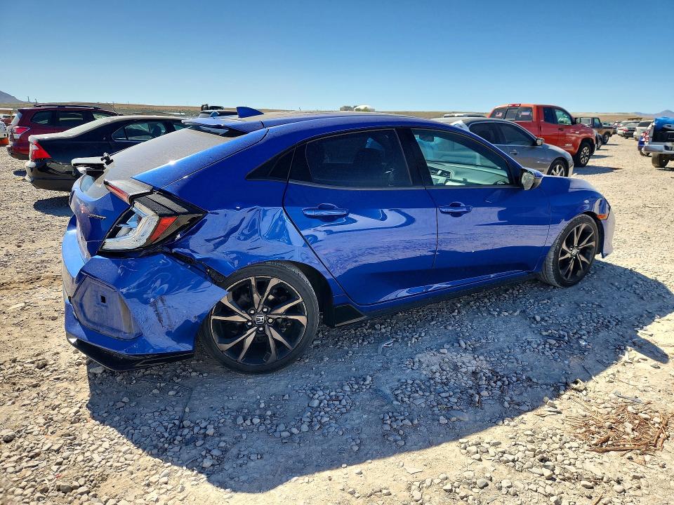 2017 Honda Civic VIN SHHFK7H48HU202715 COPART salvage auction — REAR END, Ut - Salvage Certificate, sold $4,700 on 2026-07-07 (photo 3)