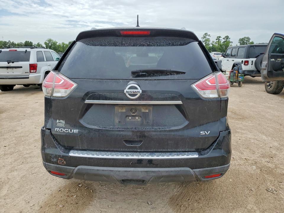 2016 Nissan Rogue VIN KNMAT2MT3GP734483 COPART salvage auction — FRONT END, TX - SALVAGE VEHICLE TITLE, sold $1,000 on 2026-07-31 (photo 6)