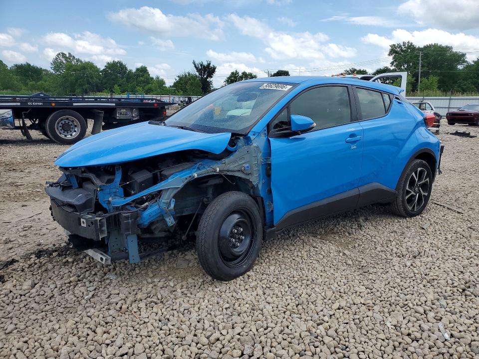 2019 Toyota C-hr VIN JTNKHMBX9K1022428 COPART salvage auction — FRONT END, Il - Salvage Certificate, sold $300 on 2026-07-29 (photo 1)