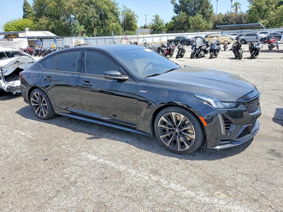 2022 Cadillac Ct5 VIN 1G6D35R61N0810406 COPART salvage auction — SIDE, CA - SALVAGE CERTIFICATE, sold $35,250 on 2026-07-28 (photo 4)