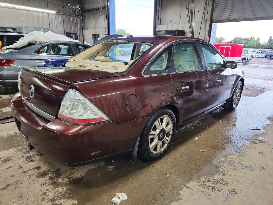 2009 Mercury Sable VIN 1MEHM42W89G626706 COPART salvage auction — REAR END, IL - SALVAGE CERTIFICATE, sold $250 on 2026-07-21 (photo 3)