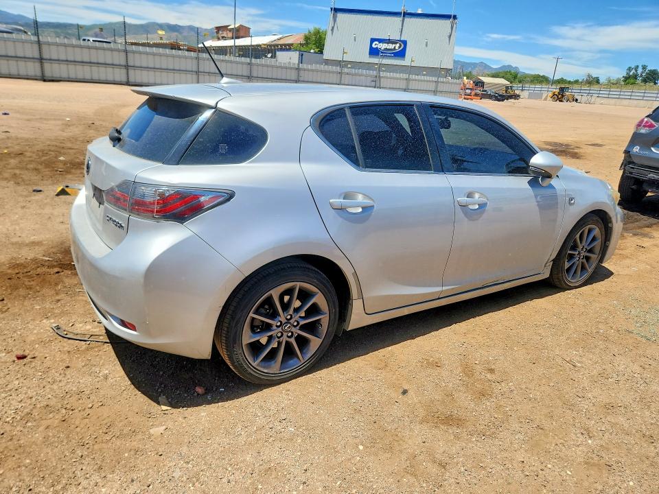 2012 Lexus Ct VIN JTHKD5BH7C2074889 COPART salvage auction — FRONT END, CO - SALVAGE TITLE, sold $2,500 on 2026-07-27 (photo 3)