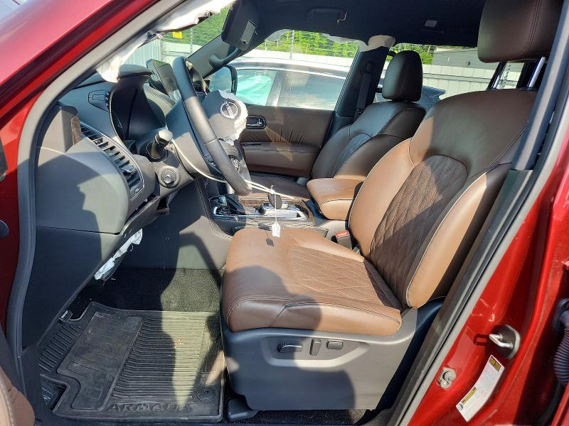 2024 Nissan Armada VIN JN8AY2DB4R9850652 COPART salvage auction — FRONT END, Va - Cert Of Title - Salvage, sold $17,200 on 2026-07-28 (photo 7)