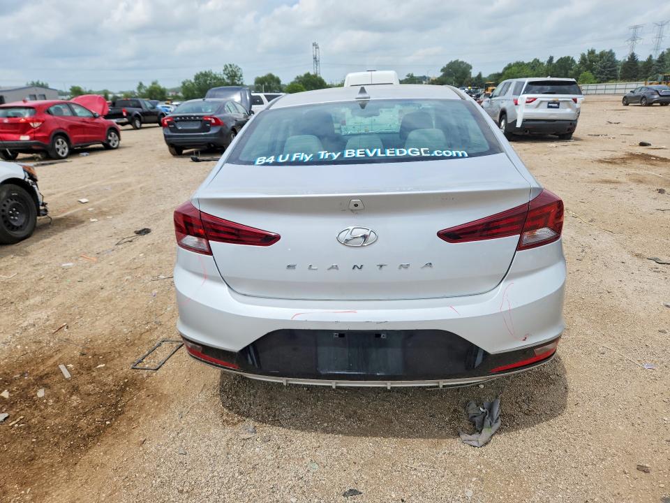 2019 Hyundai Elantra VIN KMHD84LF6KU771345 COPART salvage auction — FRONT END, Il - Salvage Certificate, sold $325 on 2026-07-28 (photo 6)