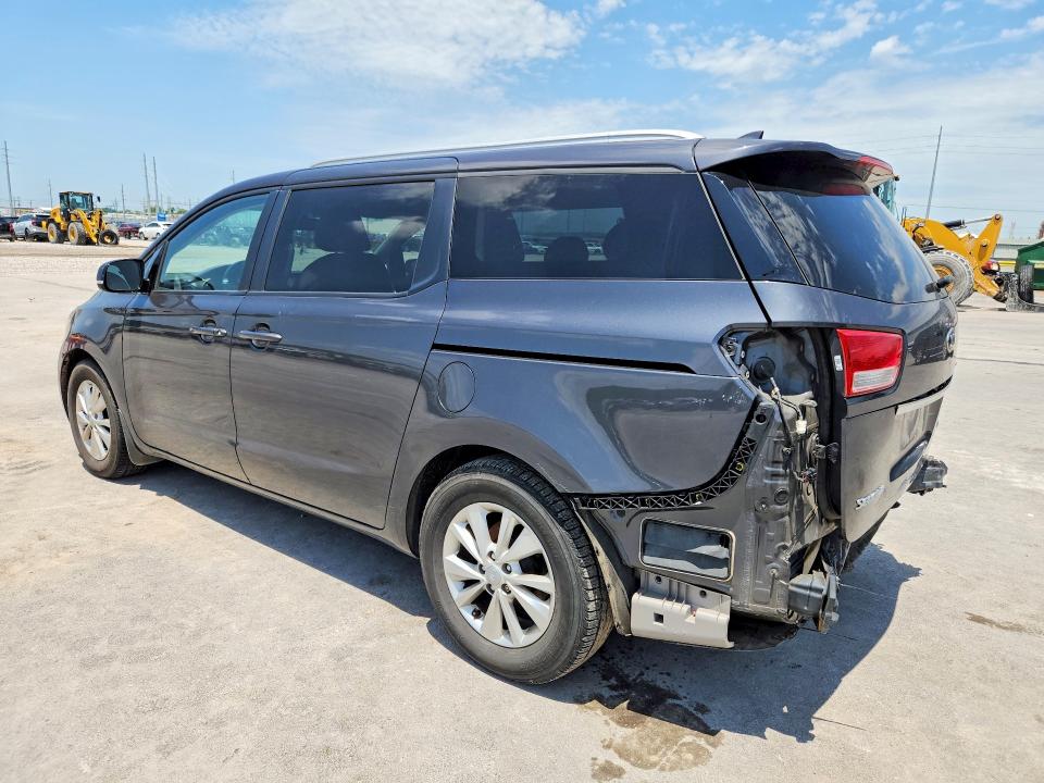 2016 Kia SEDONA VIN KNDMB5C1XG6127424 COPART salvage auction — REAR END, Ok - Cert Of Title-Salvage, sold $1,050 on 2026-07-15 (photo 2)