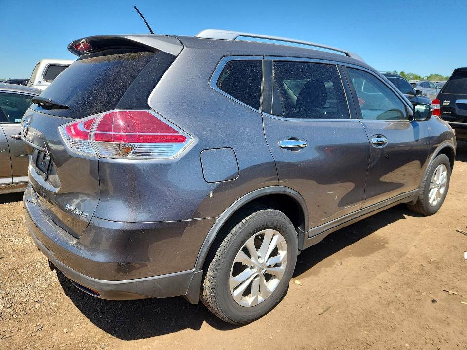2016 Nissan VIN KNMAT2MV0GP724561 COPART salvage auction — REAR END, Il - Salvage Certificate, sold $2,400 on 2026-07-30 (photo 3)