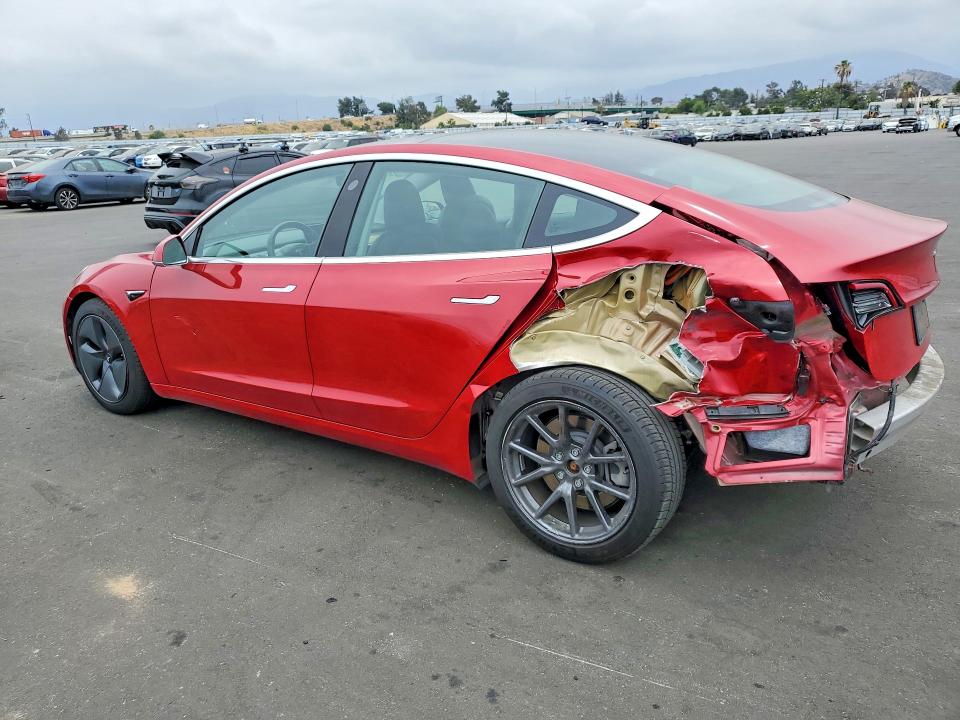 2020 Tesla Model 3 VIN 5YJ3E1EB3LF636013 COPART salvage auction — REAR END, Ca - Salvage Certificate, sold $5,700 on 2026-07-13 (photo 2)