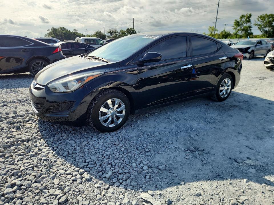 2016 Hyundai Elantra VIN KMHDH4AE4GU646183 COPART salvage auction — REAR END, Fl - Cert Of Title Slvg Rebuildable, sold $1,500 on 2026-07-17 (photo 1)