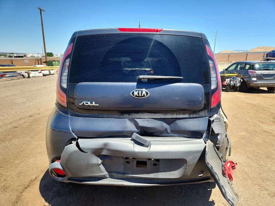 2015 Kia Soul VIN KNDJP3A54F7115535 COPART salvage auction — REAR END, Nm - Cert Of Title-Salvage, sold $1,050 on 2026-07-09 (photo 6)