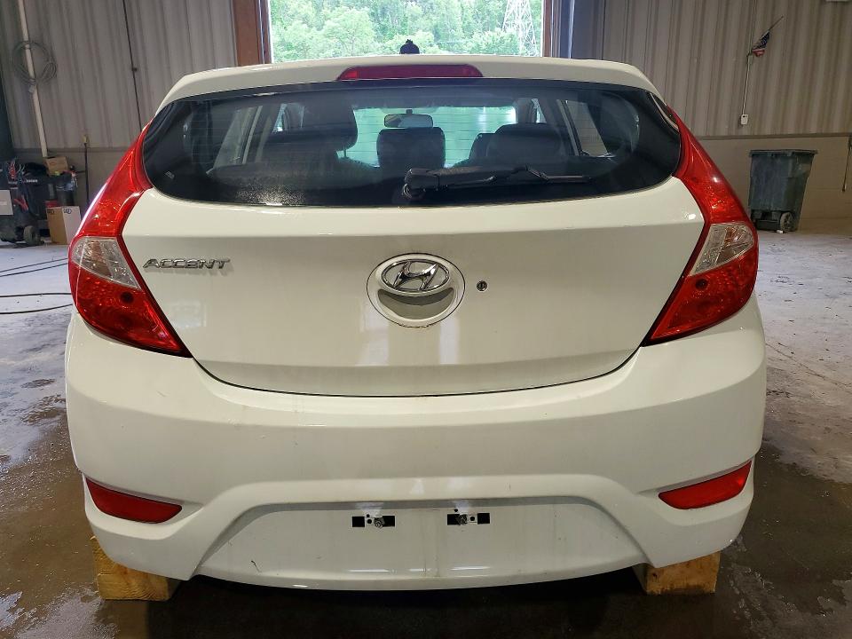 2015 Hyundai Accent VIN KMHCT5AE1FU216318 COPART salvage auction — VANDALISM, WV - CERTIFICATE OF TITLE, sold $425 on 2026-07-16 (photo 6)