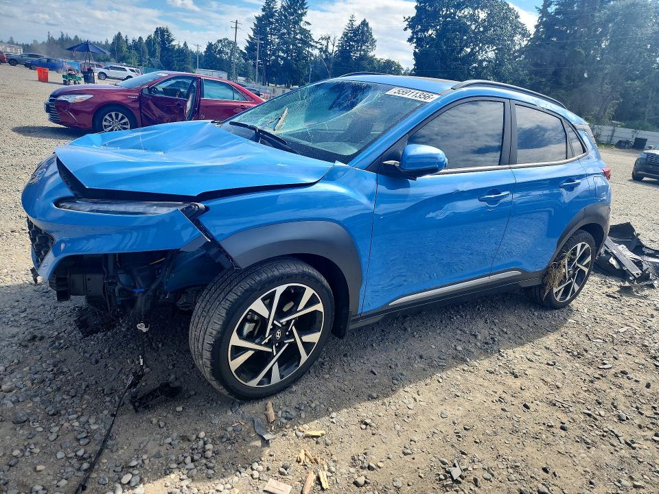 2022 Hyundai Kona VIN KM8K5CA33NU901248 COPART salvage auction — FRONT END, Wa - Bill Of Sale, sold $250 on 2026-07-21 (photo 1)