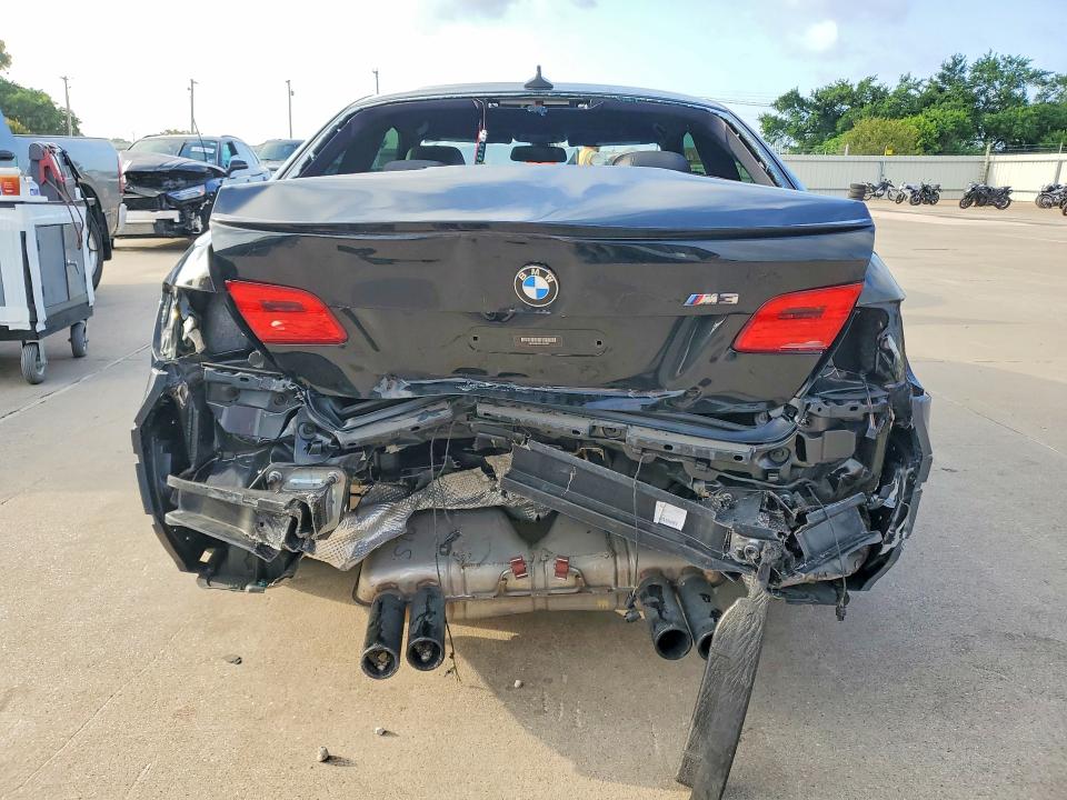 2013 BMW M3 VIN WBSKG9C55DJ594593 COPART salvage auction — REAR END, Tx - Salvage Vehicle Title, sold $350 on 2026-08-03 (photo 6)