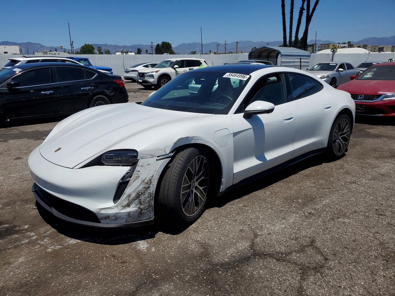 2021 Porsche Taycan VIN WP0AA2Y12MSA13582 — COPART salvage auction photo