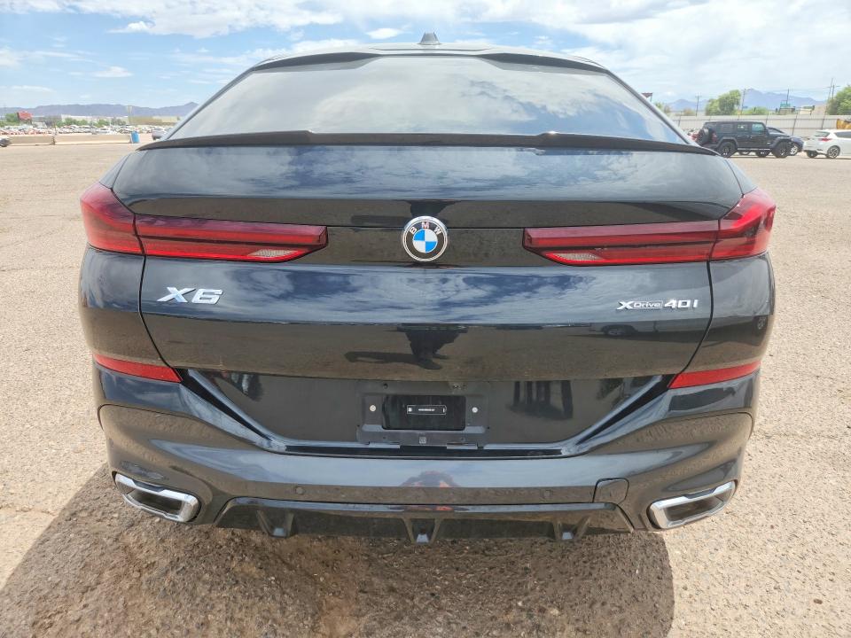 2025 BMW X6 VIN 5UX33EX08S9X01227 COPART salvage auction — FRONT END, AZ - CERTIFICATE OF TITLE, sold $42,000 on 2026-07-15 (photo 6)