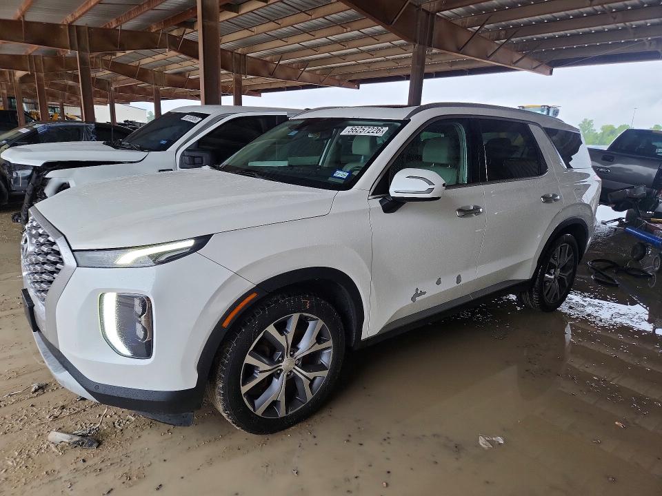 2021 Hyundai Palisade VIN KM8R44HE4MU312674 COPART salvage auction — WATER/FLOOD, Tx - Salvage Title-Flood Damage, sold $4,850 on 2026-07-31 (photo 1)