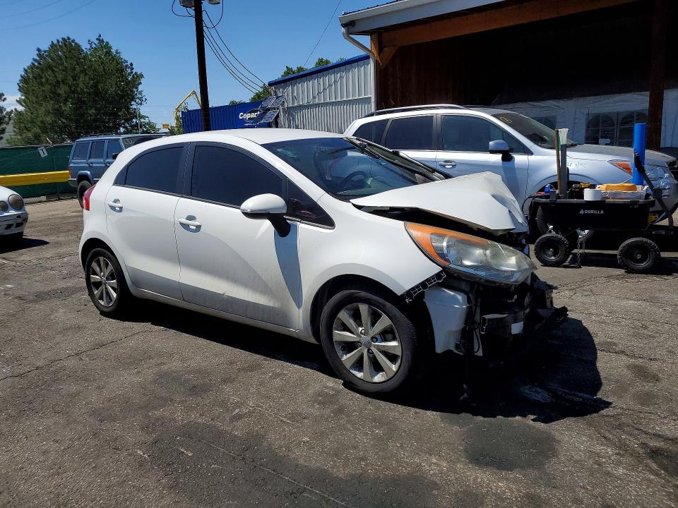 2013 Kia Rio VIN KNADN5A39D6137463 COPART salvage auction — FRONT END, Co - Salvage Title, sold $300 on 2026-07-14 (photo 4)