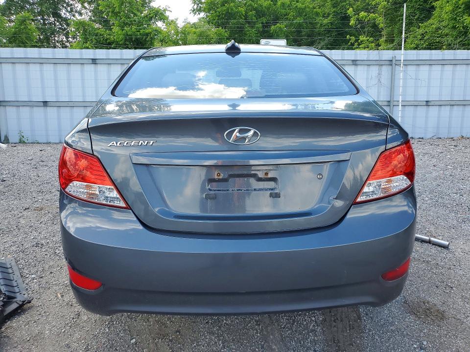 2012 Hyundai Accent VIN KMHCT4AE3CU050681 COPART salvage auction — FRONT END, On - Permit No Brand - Unfit, sold $400 on 2026-07-09 (photo 6)