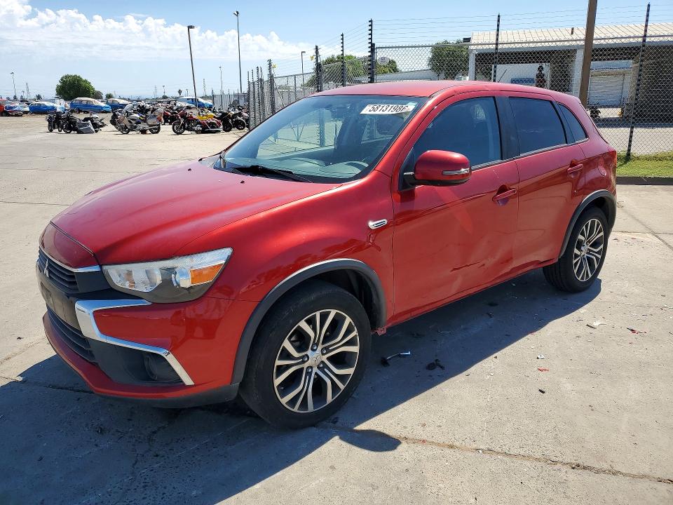 2016 Mitsubishi VIN JA4AP3AU8GZ053158 COPART salvage auction — FRONT END, Ca - Salvage Certificate, sold $1,250 on 2026-07-06 (photo 1)