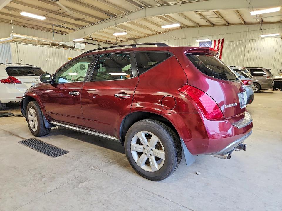 2006 Nissan Murano VIN JN8AZ08W96W544414 COPART salvage auction — FRONT END, Sc - Cert Of Title-Salvage, sold $500 on 2026-07-30 (photo 2)
