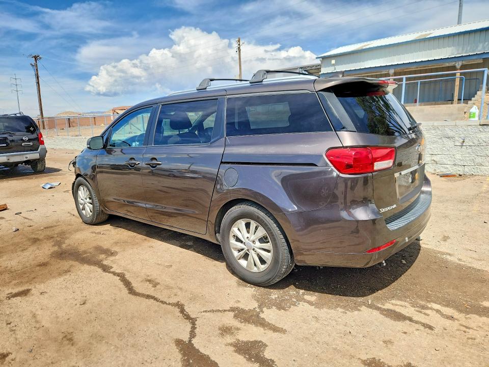 2015 Kia SEDONA VIN KNDMB5C12F6049770 COPART salvage auction — FRONT END, Nm - Cert Of Title-Salvage, sold $1,150 on 2026-07-13 (photo 2)