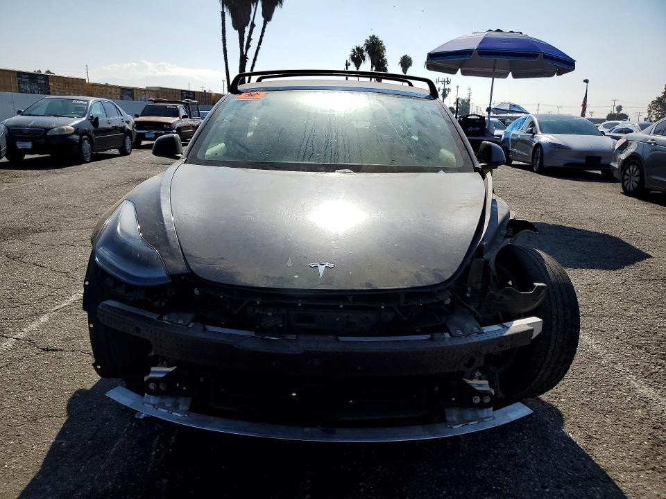 2021 Tesla VIN 5YJ3E1EA1MF072824 COPART salvage auction — FRONT END, CA - SALVAGE CERTIFICATE, sold $5,200 on 2026-07-19 (photo 5)