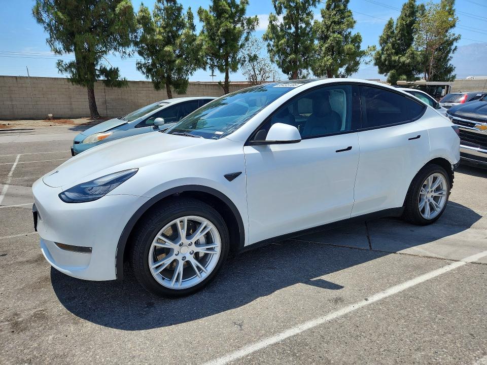 2023 Tesla VIN 7SAYGDEE8PA125107 COPART salvage auction — REAR END, CA - SALVAGE CERTIFICATE, sold $6,700 on 2026-07-28 (photo 1)