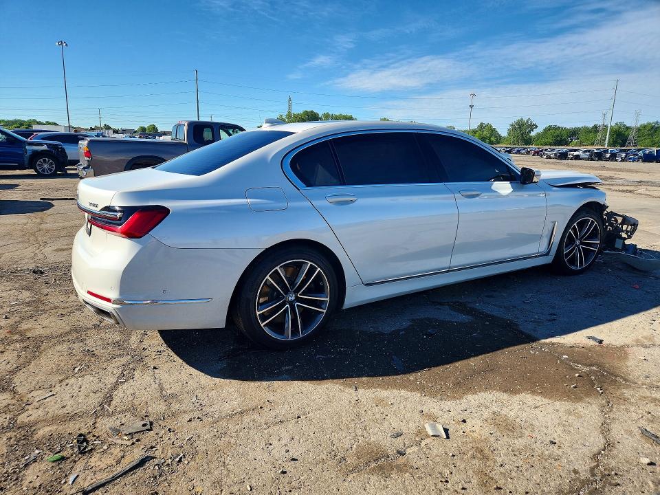 2021 BMW 7er VIN WBA7U2C02MCF93326 COPART salvage auction — FRONT END, MI - SCRAP CERTIFICATE OF TITLE, sold $10,600 on 2026-07-24 (photo 3)