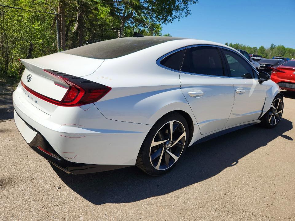 2022 Hyundai Sonata VIN 5NPEJ4J29NH139600 COPART salvage auction — FRONT END, Salvage Title, sold $8,300 on 2026-07-14 (photo 3)