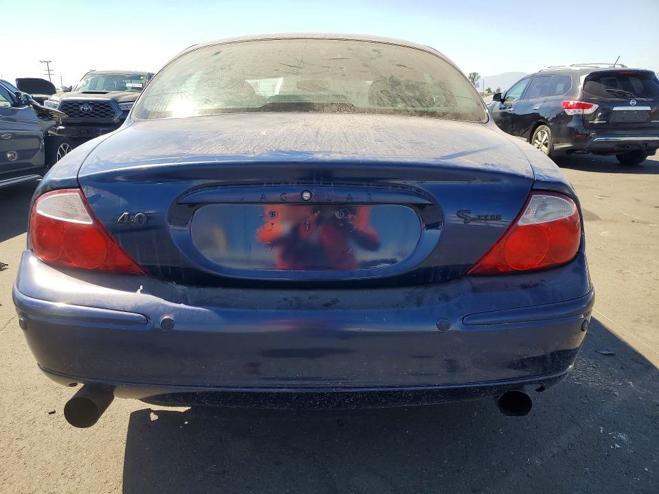 2002 Jaguar S type VIN SAJDA03P02GM39380 COPART salvage auction — FRONT END, ID - SALVAGE CERTIFICATE OF TITLE, sold $225 on 2026-07-15 (photo 6)
