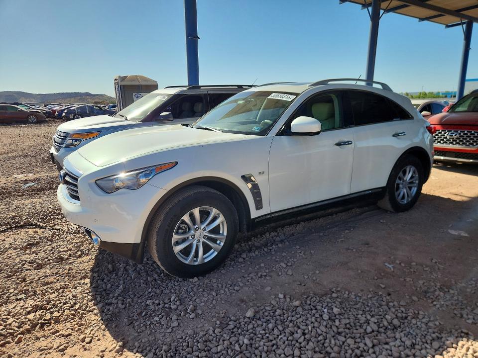 2016 Infiniti Qx70 VIN JN8CS1MW7GM750160 COPART salvage auction — REAR END, ID - SALVAGE CERTIFICATE OF TITLE, sold $500 on 2026-07-16 (photo 1)