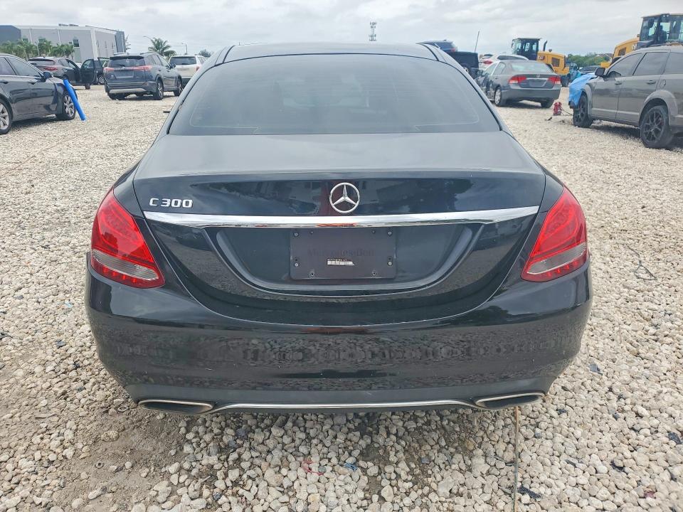 2018 Mercedes-benz C-klasse VIN WDDWF4JB5JR391505 COPART salvage auction — REAR END, Fl - Cert Of Title Slvg Rebuildable, sold $5,700 on 2026-07-24 (photo 6)