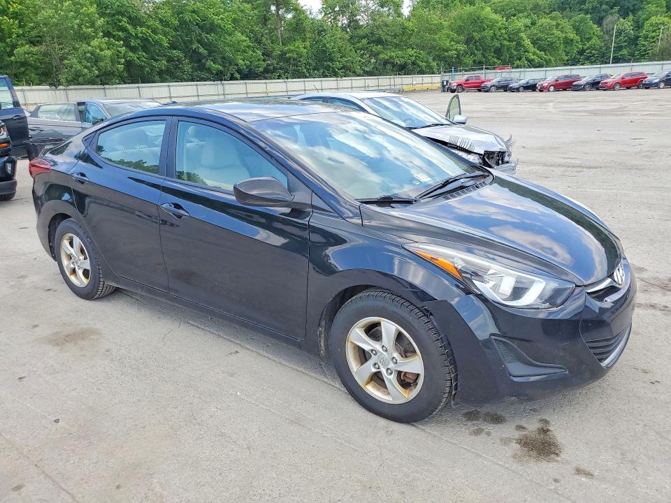 2015 Hyundai Elantra VIN KMHDH4AE9FU265055 COPART salvage auction — MECHANICAL, Pa - Cert Of Title, sold $900 on 2026-07-02 (photo 4)