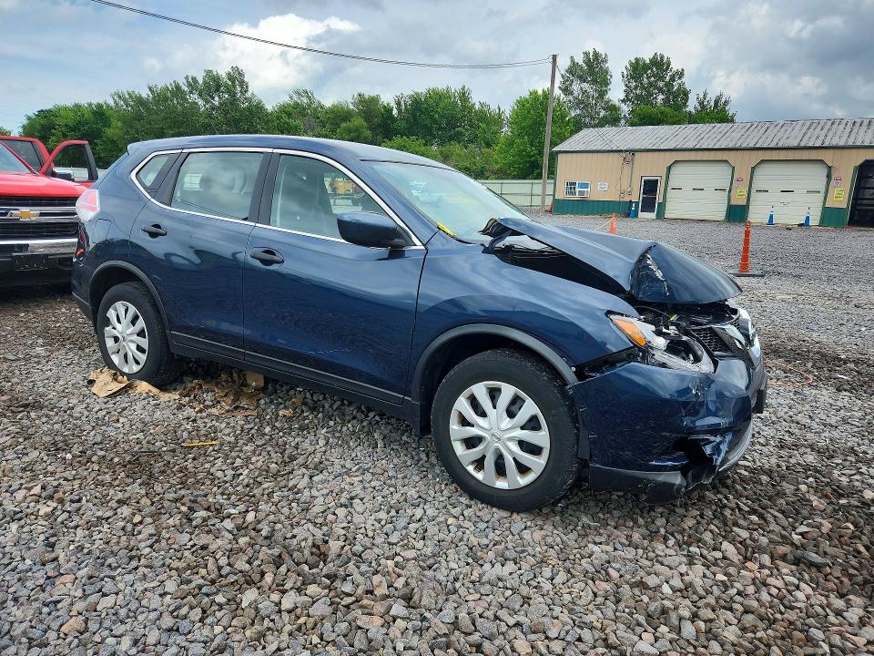 2016 Nissan Rogue VIN KNMAT2MV8GP615183 COPART salvage auction — FRONT END, Il - Salvage Certificate, sold $1,400 on 2026-07-20 (photo 4)