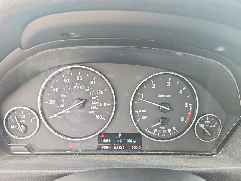 2016 BMW 3er VIN WBA8E5C56GK388355 COPART salvage auction — FRONT END, Tx - Salvage Vehicle Title, sold $3,900 on 2026-07-02 (photo 9)