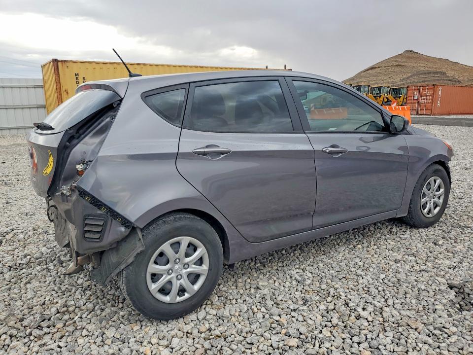 2014 Hyundai Accent VIN KMHCT5AE8EU194963 COPART salvage auction — REAR END, Nv - Salvage Title, sold $1,200 on 2026-07-13 (photo 3)